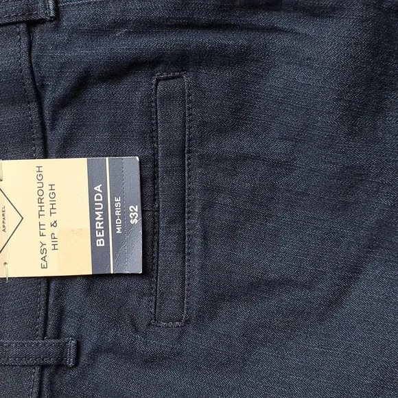 Women's Blue Denim Shorts - Picture 3 of 3